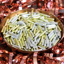 Load image into Gallery viewer, Gold &amp; Silver Metallic Macaroni Rods (20mm) Sprinkles