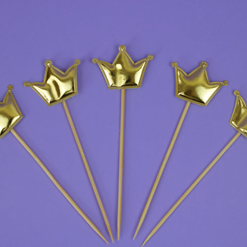 Gold High Shine Crowns (5 pack)