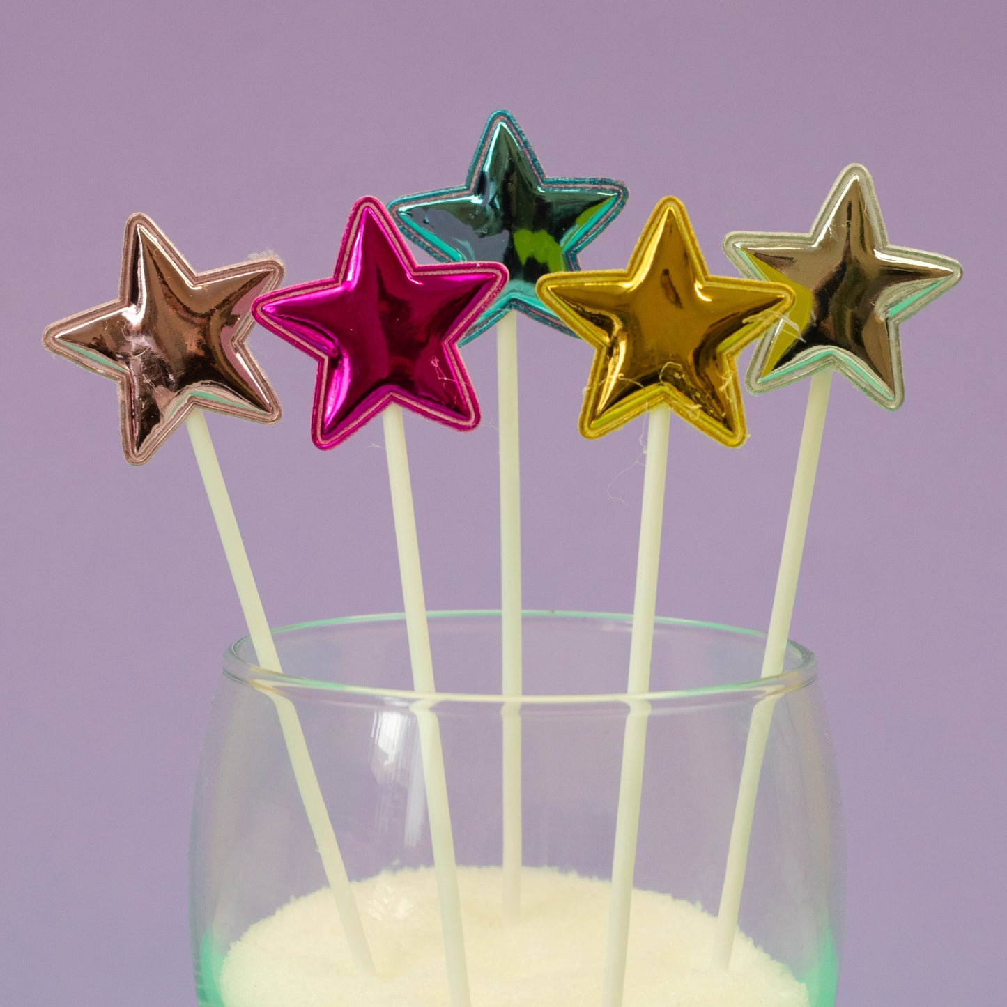 Coloured High Shine Stars (5 pack)