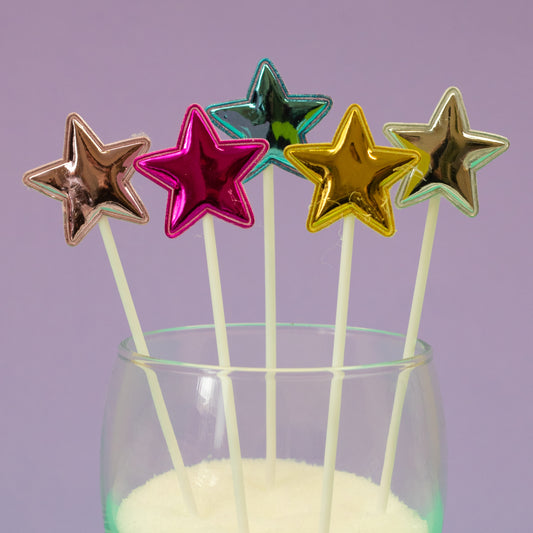 Coloured High Shine Stars (5 pack)