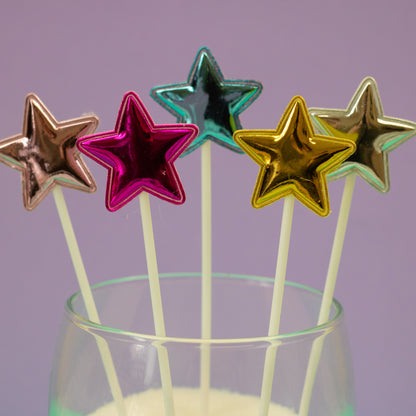 Coloured High Shine Stars (5 pack)