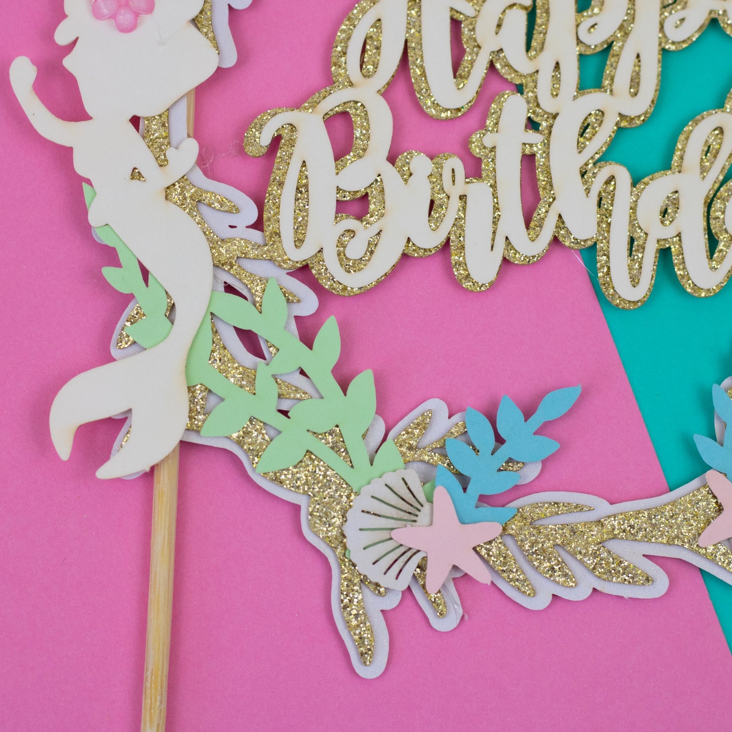 Under The Sea Wreath Cake Topper