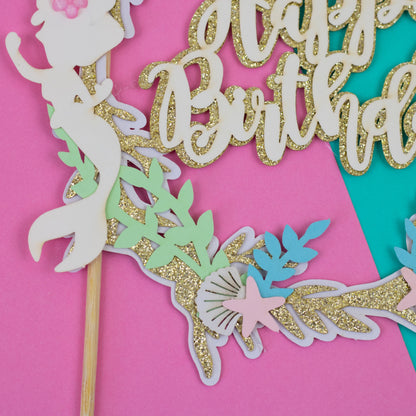 Under The Sea Wreath Cake Topper