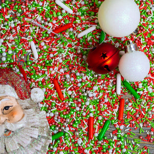 Santa's Coming For Us Sprinkles Mix Cupcake / Cake Decorations Sprinkles