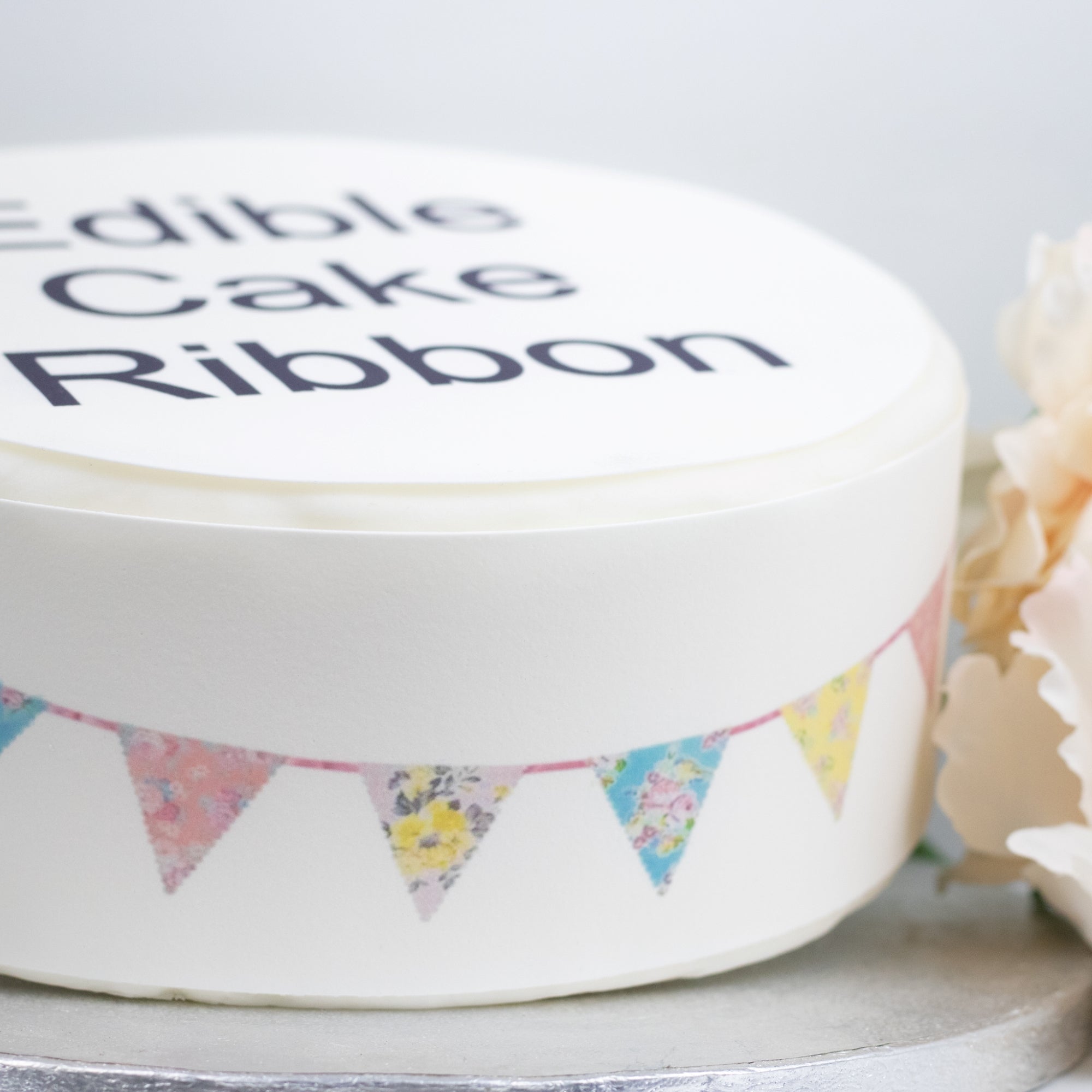 Vintage Bunting Edible Icing Cake Ribbon – Sprinkles & Toppers Ltd