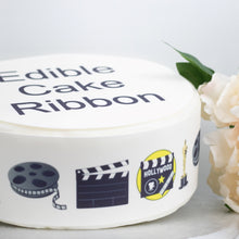 Load image into Gallery viewer, Hollywood Movie Star Edible Icing Cake Ribbon / Side Strips