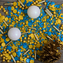 Load image into Gallery viewer, Blue Christmas Sprinkles Mix Cupcake / Cake Decorations Sprinkles