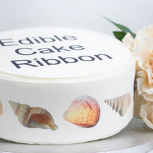 Load image into Gallery viewer, Sea Shells Edible Icing Cake Ribbon / Side Strips