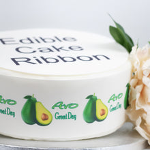 Load image into Gallery viewer, AVO GREAT DAY EDIBLE ICING CAKE RIBBON / SIDE STRIPS   Use instead of traditional ribbon to decorate the sides of your cakes  Edible fondant icing, perfect for that special occasion