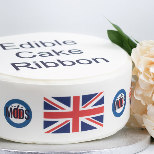 We Are The Mods Edible Icing Cake Ribbon