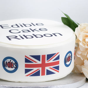We Are The Mods Edible Icing Cake Ribbon / Side Strips