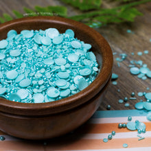 Load image into Gallery viewer, Touch of Turquoise Sprinkles Mix Cupcake / Cake Decorations Sprinkles