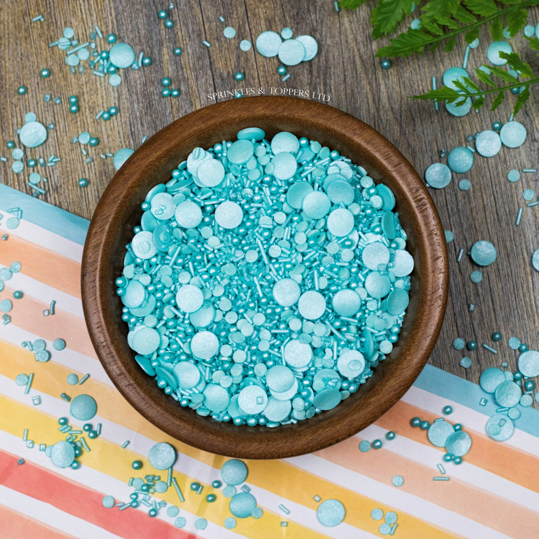 Touch of Turquoise Sprinkles Mix Cupcake / Cake Decorations Sprinkles