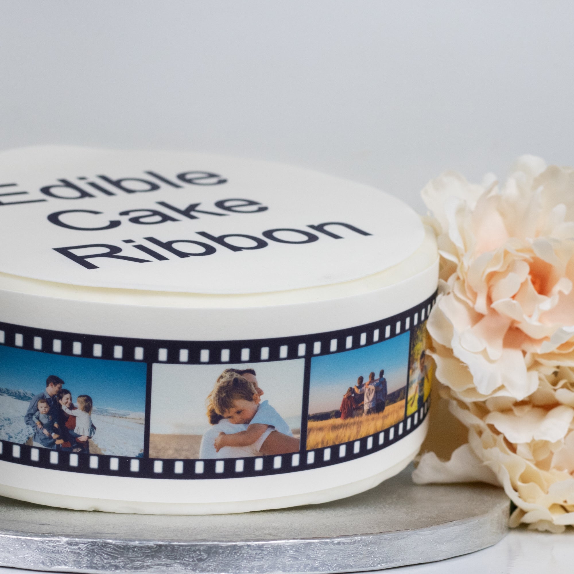 Personalised Photo Film Strip Edible Icing Cake Ribbon / Side Strips –  Sprinkles & Toppers Ltd