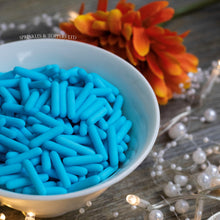 Load image into Gallery viewer, Turquoise Matt Macaroni Rods (20mm) Sprinkles