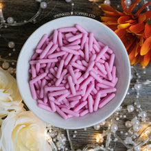Load image into Gallery viewer, Pink Matt Macaroni Rods (20mm) Sprinkles