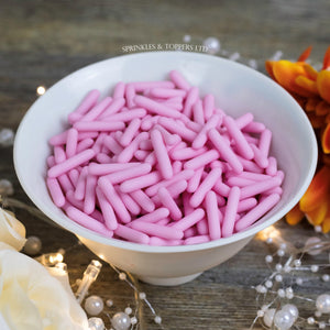 Pink Matt Macaroni Rods (20mm) Sprinkles