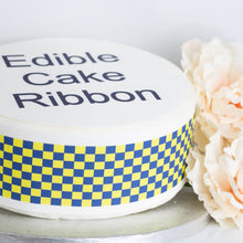 Load image into Gallery viewer, Police Themed Edible Icing Cake Ribbon / Side Strips