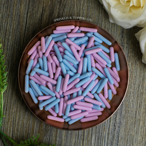 Lilac & Indigo Matt Macaroni Rods (20mm) Sprinkles