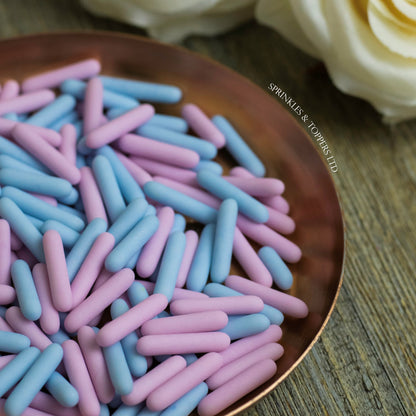 Lilac & Indigo Matt Macaroni Rods (20mm) Sprinkles