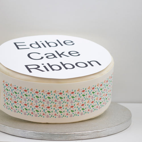 Under The Sea Edible Icing Cake Ribbon / Side Strips