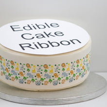 Load image into Gallery viewer, Safari Animals Edible Icing Cake Ribbon / Side Strips