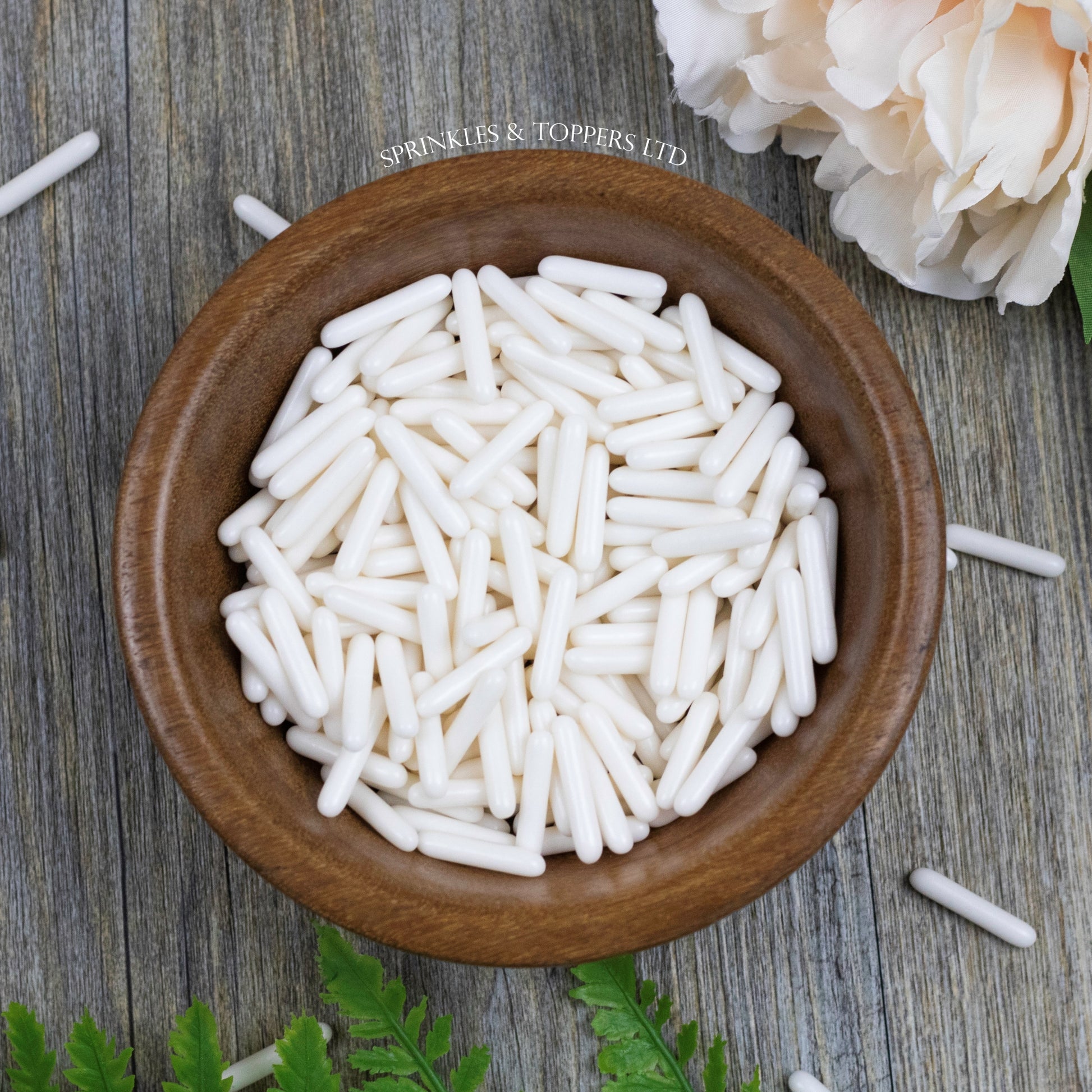 White Polished Edible Macaroni Rods