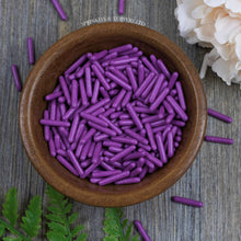 Load image into Gallery viewer, Purple Polished Edible Macaroni Rods