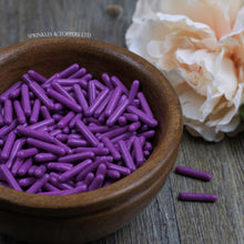Load image into Gallery viewer, Purple Polished Macaroni Rods (20mm) Sprinkles