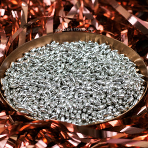 Silver Metallic Rice Sprinkles