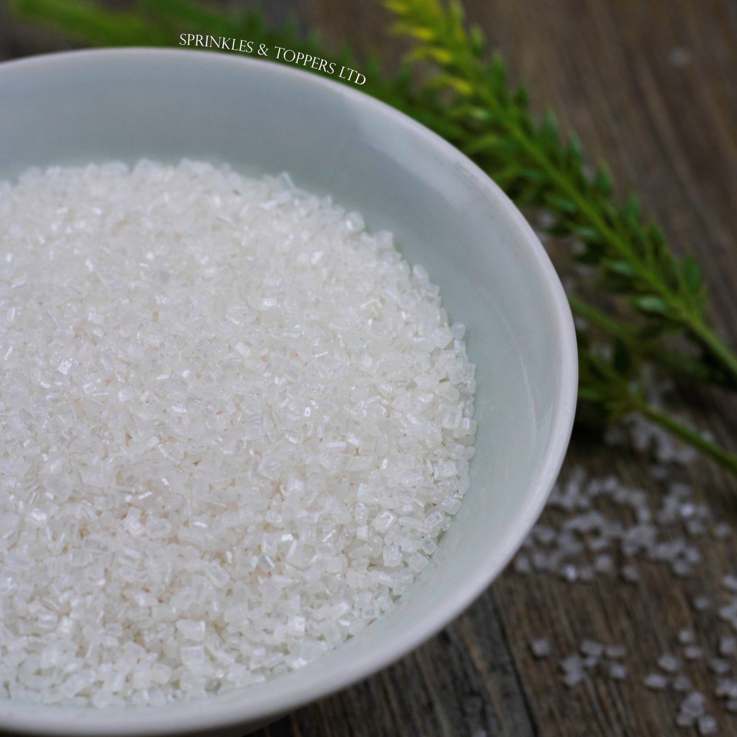 White Shimmer Sugar Crystals