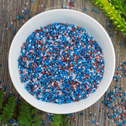 Red, White & Blue Shimmer Sugar Crystals