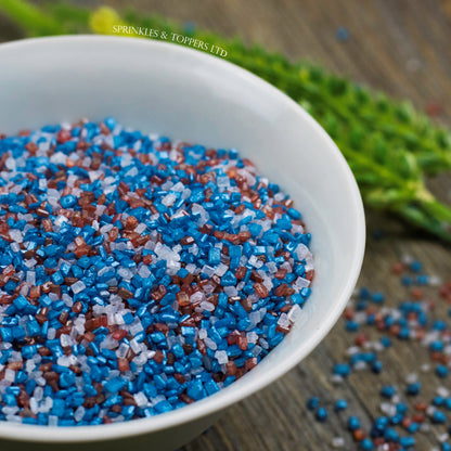 Red, White & Blue Shimmer Sugar Crystals