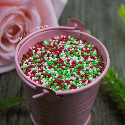 Red White & Green Mini Pearls