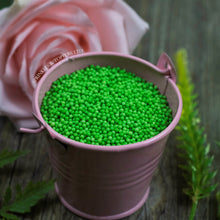 Load image into Gallery viewer, Green 100s &amp; 1000s  These ever popular small sugar balls are perfect to top any cupcake, large cake, ice cream, shake and more...