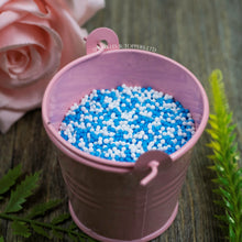 Load image into Gallery viewer, Blue &amp; White 100s &amp; 1000s  These ever popular small sugar balls are perfect to top any cupcake, large cake, ice cream, shake and more...
