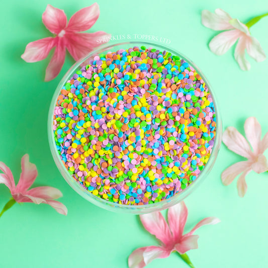 3mm Matt Rainbow Bake Stable Confetti / Funfetti