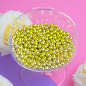 Gold Metallic 6mm Pearls
