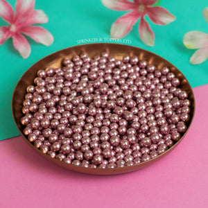 Pink Metallic 6mm Pearls