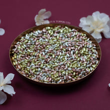 Load image into Gallery viewer, Silver Gold &amp; Rose Gold Metallic Rice