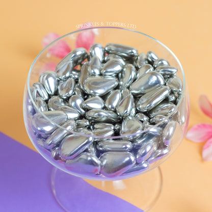 Silver Metallic Teardrops Mix