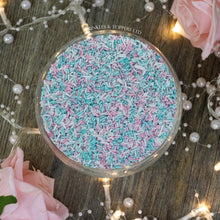 Load image into Gallery viewer, Pink, White &amp; Turquoise Shimmer Strands