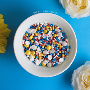 The Great British Celebration Sprinkles Mix Cupcake / Cake Decorations