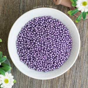 Purple Glimmer Pearls (3-4mm) Sprinkles