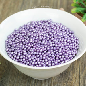 Purple Glimmer Pearls (3-4mm) Sprinkles