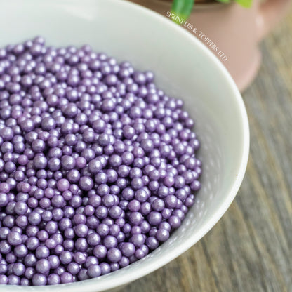 Purple Glimmer Pearls (3-4mm) Sprinkles