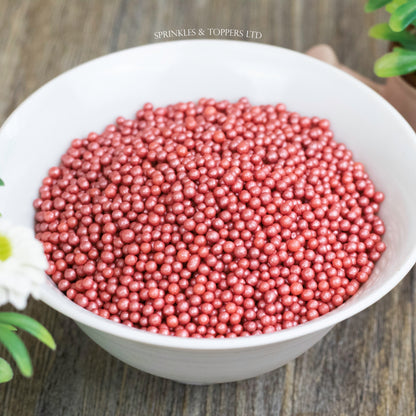 Red Glimmer Pearls (3-4mm) Sprinkles