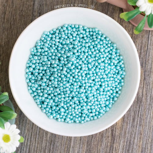 Turquoise Glimmer Pearls (3-4mm) Sprinkles