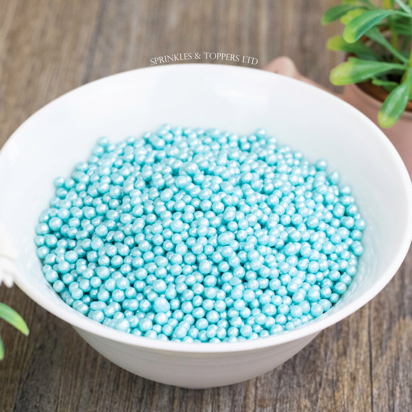 Turquoise Glimmer Pearls (3-4mm) Sprinkles