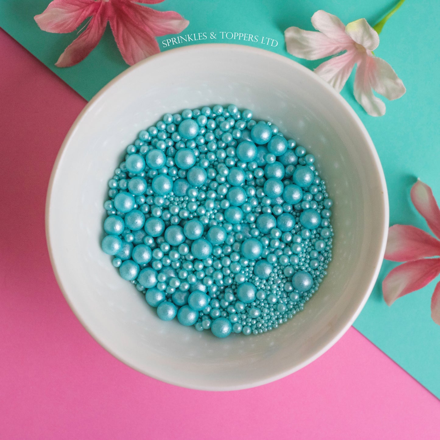 Turquoise Shimmer Pearls Mix